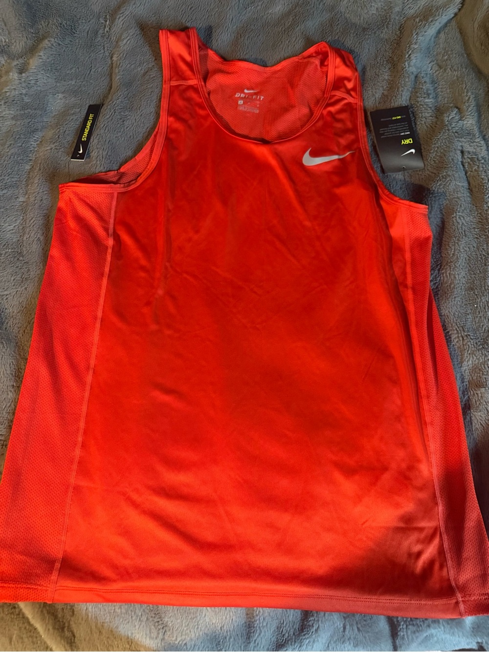 Nike Red Men's Dri-FIT Tank Top